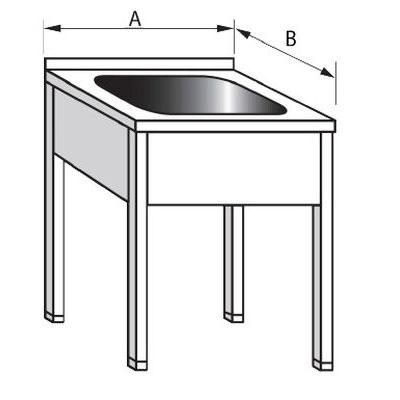  Stůl mycí s dřezem 